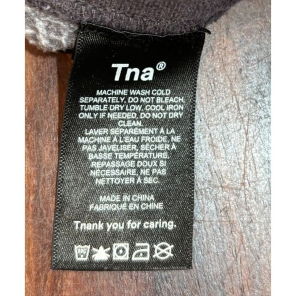 Aritzia TNA Sweatfleece Shorts Womens' Med purple grey cozy cotton fleece pullon - Picture 11 of 12